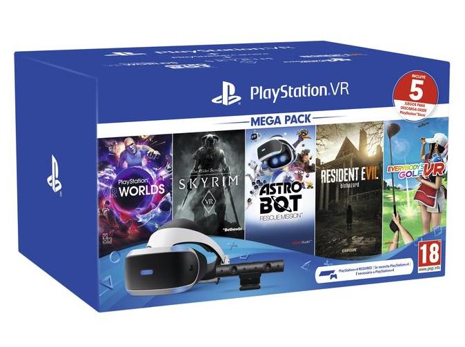 MEGAPACK 2 GAFAS PLAYSTATION VR 5 JUEGOS 711719998907 ARIX